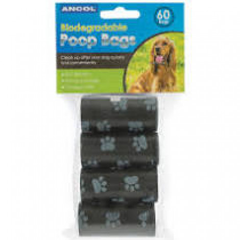 Ancol Biodegradeable Poop Bags 60 Bags